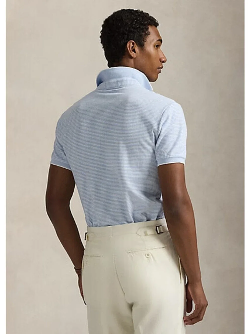 Ralph Lauren Mens Classic Soft Cotton Golf Polo Shirt 2XL XXLBlue White $125 MSR